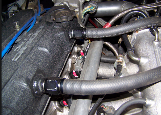 Honda Crankcase Valve cover ventilation evacuation presure